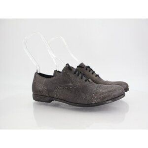 Born Women’s 9 M Gray Leather Cap Toe Brogue Comfort Casual Oxford Shoes Lace Up